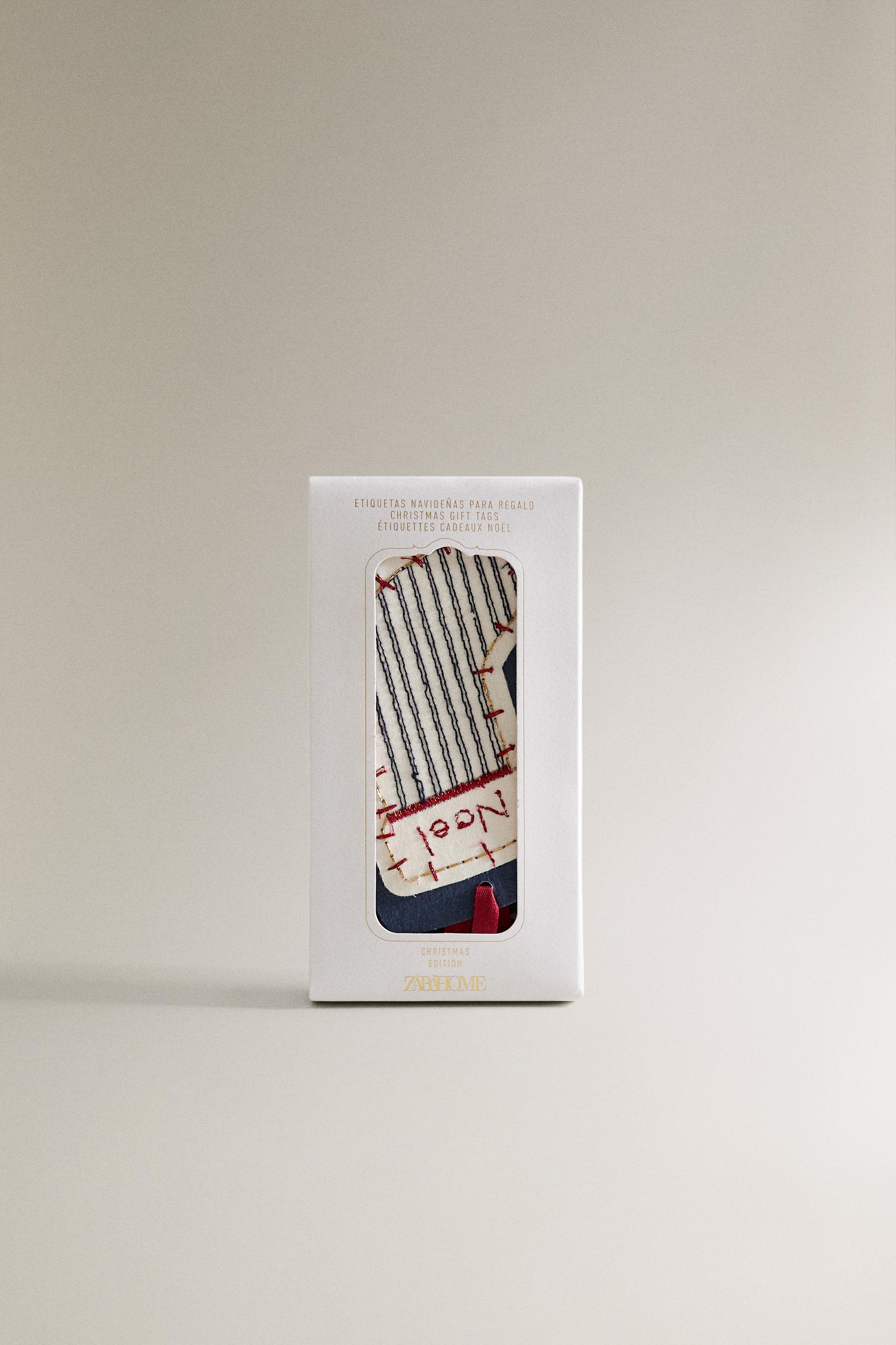 LOT ÉTIQUETTES CADEAUX FORMES DE NOËL (LOT DE 8)